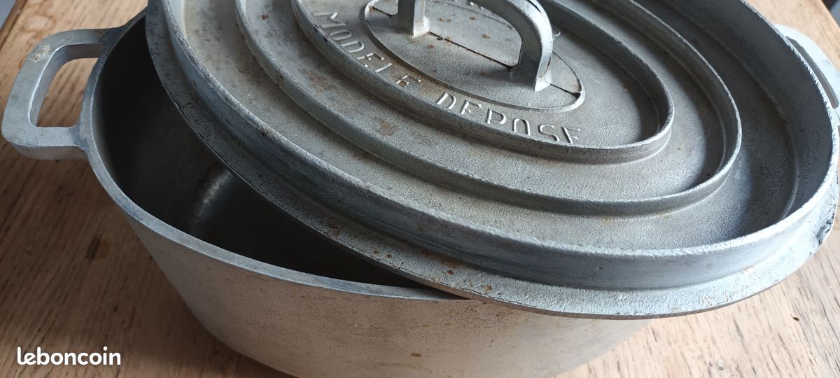 Faitout Cocotte Ardor 12 Litres - Années 1950, Fonte D'aluminium, Pour Gaz, Occasion (bon état)