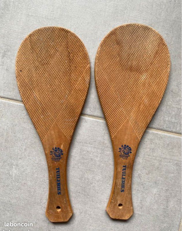Lot raquettes de tennis vintage en bois décoration - Décoration Lot raquettes de tennis vintage en bois décoration - Décoration