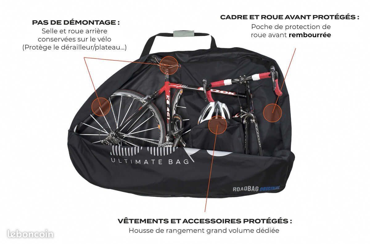 Housse Protection Roue Vélo 66-73.7cm - Sac Nylon 420D Imperméable Avec Fermeture Éclair Et Sangles