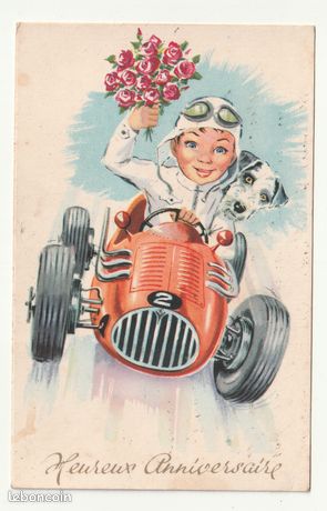 Carte Postale Ancienne La voiture Cadillac sans manivelle de mise en
