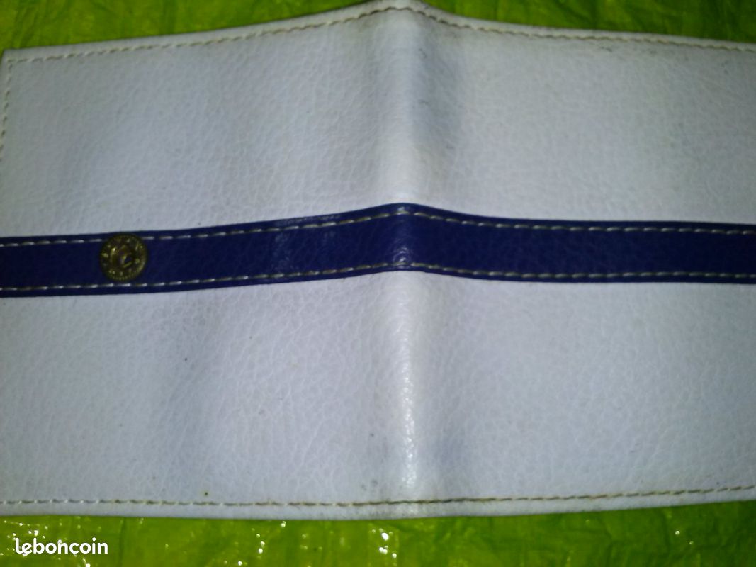 Porte-monnaie bleu et blanc (image 4)