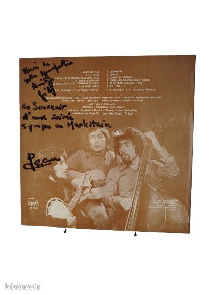 Vinyle 33 tour Gilles, Jules & Jean – S'il Y Avait ( Folk, World, & Country ) dédicacee (image 2)