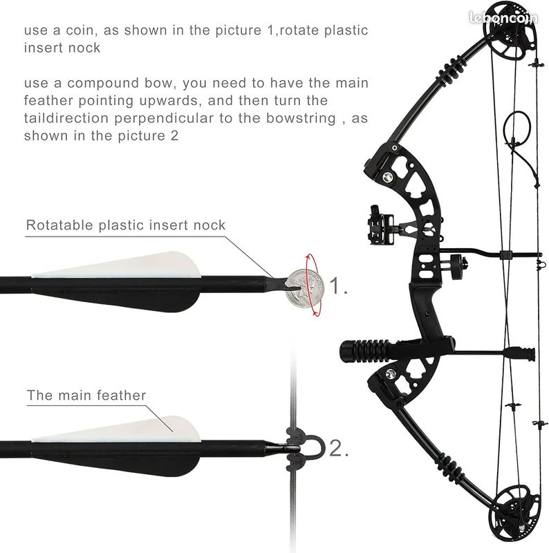 Ensemble d'arc composé 0-70 lbs arc de chasse tir à l'arc arc