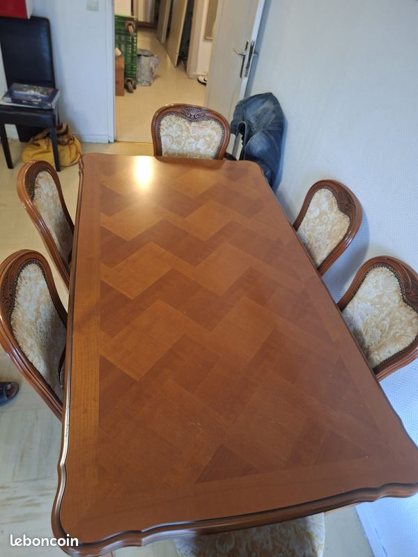 Table salon + lot de 6 chaises (image 2)