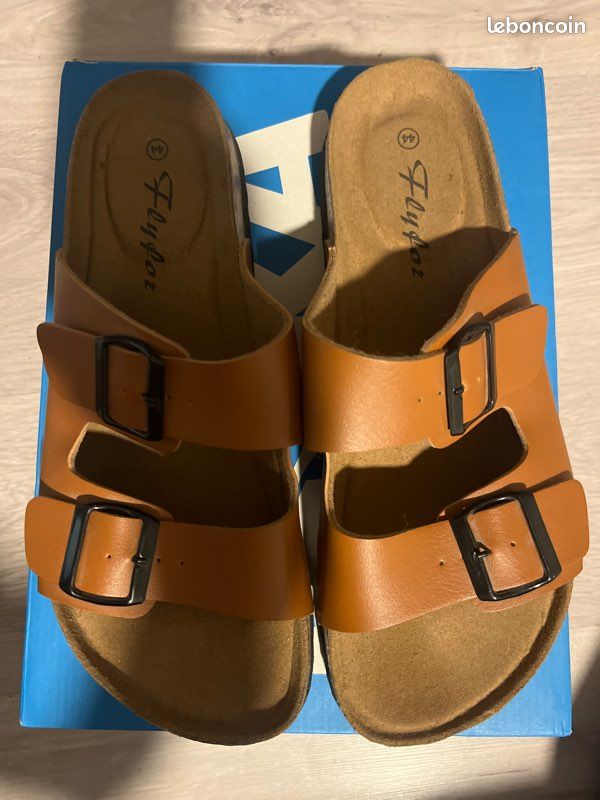 Sandales Flyfox marron style Birkenstock – Taille 43 (image 1)