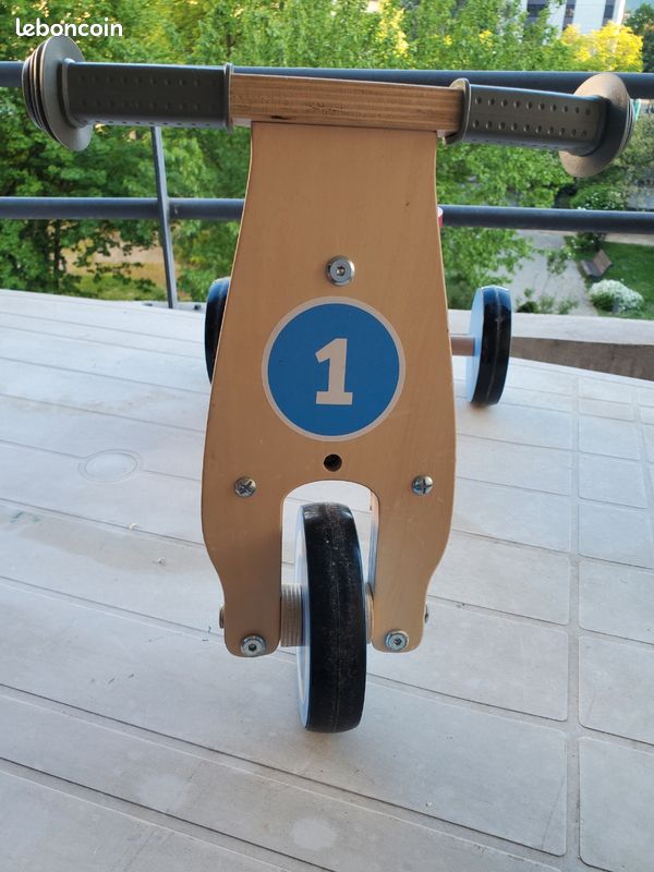 Tricycle draisienne en bois (image 2)