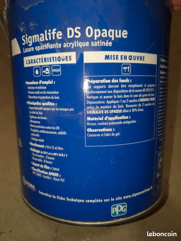 LASURE OPAQUE SIGMALIFE Brun CASTILLE (image 3)