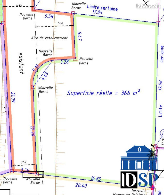 Terrain 366 m² · à Saint-Paul · 366 m² · 135 870 €