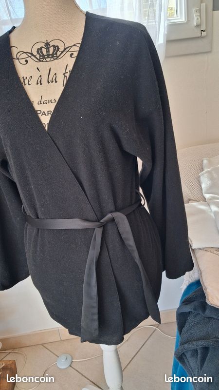 Peignoir kimono chaud noir naf naf taille 36 Vêtements