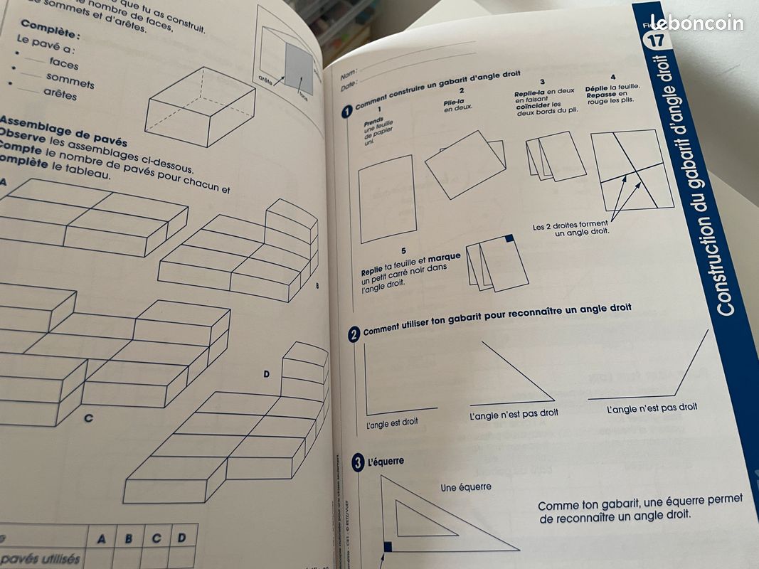 Géométrie CE1 Fiches à photocopier (image 18)