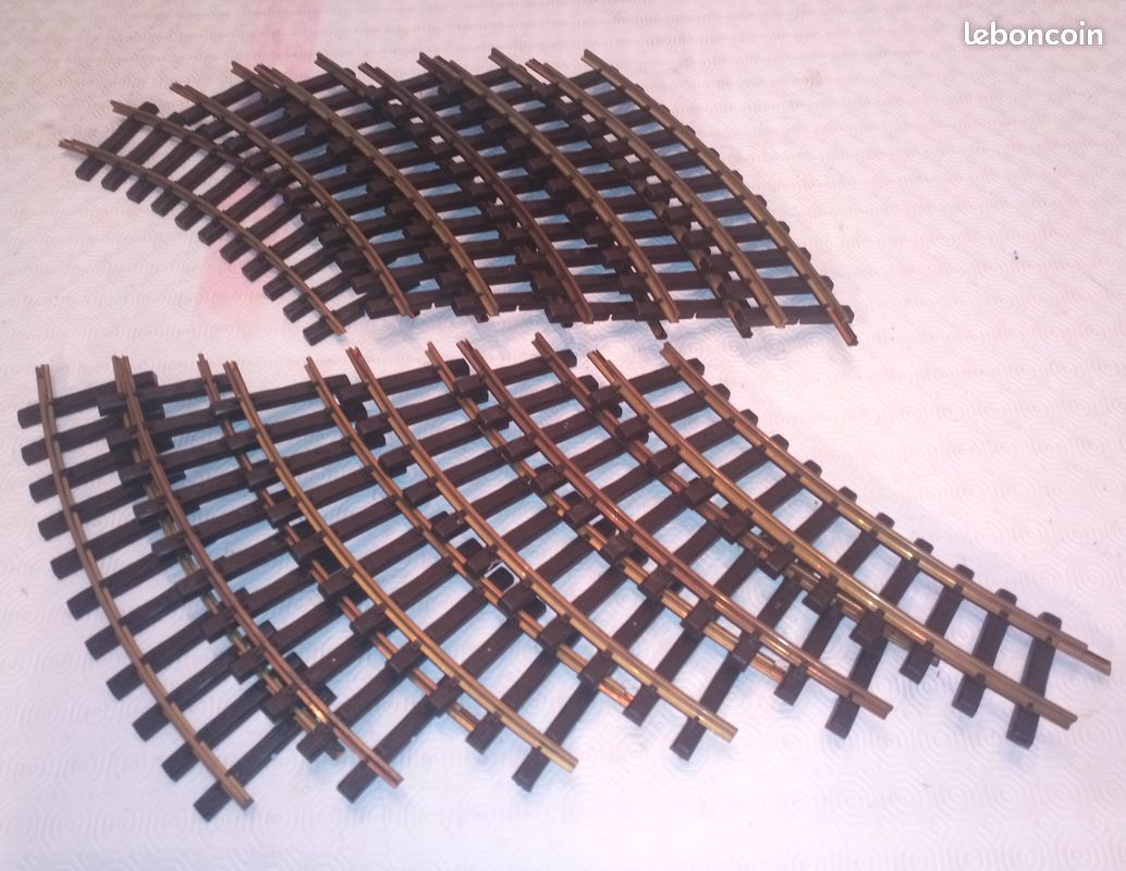 LOT DE 5 Rail LGB Train G Lehmann No. 1100 600mm Playmobil 4000 4001