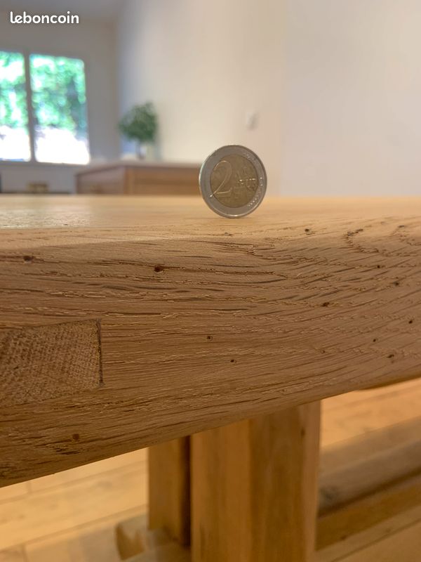Table Monastère Ancienne en Chêne Massif - 🇫🇷 Fabrication Française (image 8)