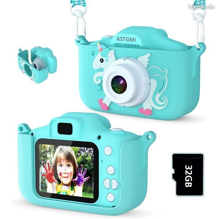 Appareil Photo Enfant - KAKOO - Mini Caméra Numérique - HD 1080P - Carte 32GB - Jouet 3 à 10 Ans