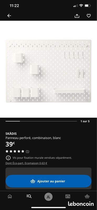 Tableau de bureau IKEA Skadis (image 5)