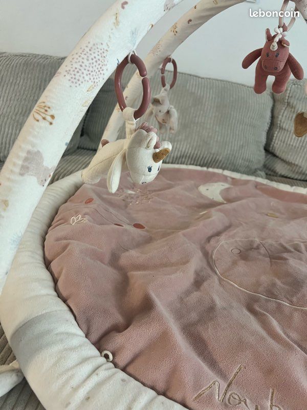 Tapis d’éveil bébé rose noukie’S (image 4)