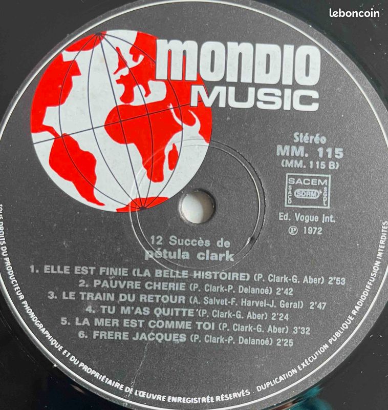 ♥🎼33t 🇬🇧 Petula Clark (12 succès) ✷ 1972 (image 4)