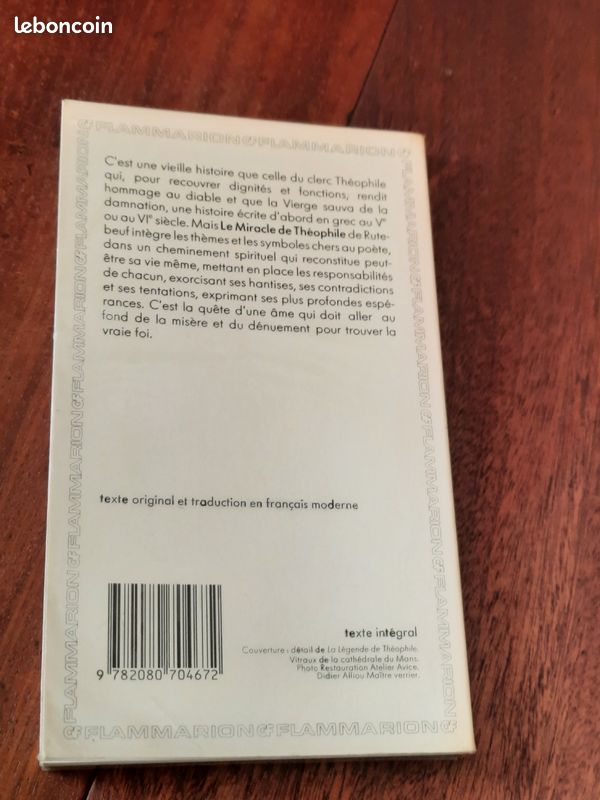 Livre LE MIRACLE DE THEOPHILE par RUTEBEUF (image 3)
