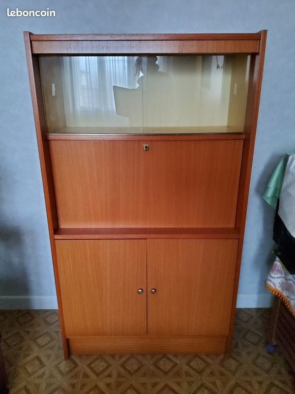 Secrétaire Vintage / Meuble Bureau Années 70 - Démonté (image 2)
