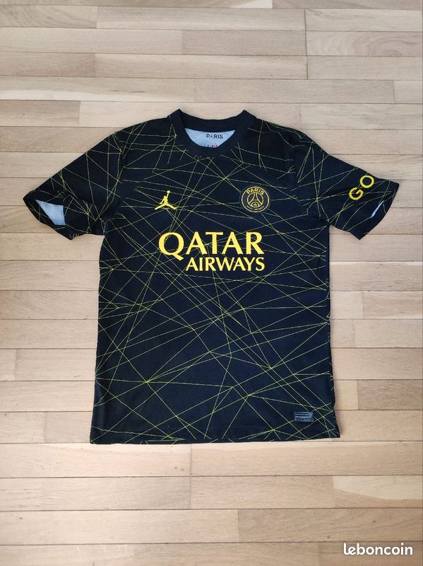 Jaune Nouveau Maillot De Paris Jordan Haut Fourth Jordan X Paris