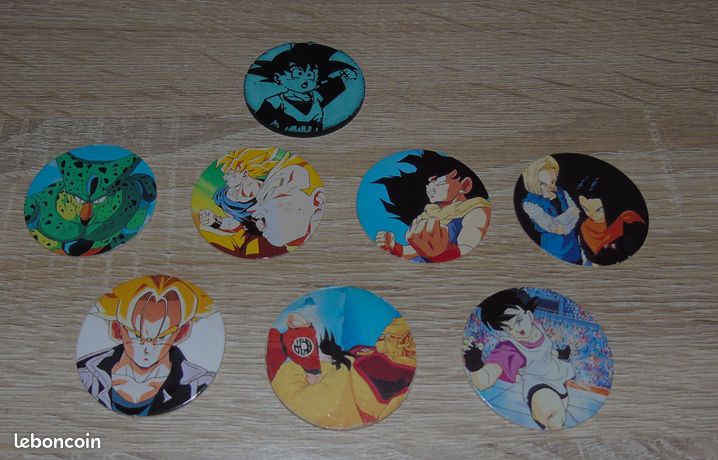 Lot De Capsules (bouchons) Kini Pots Dragon Ball - Occasion, Pour Collection Ou Décoration