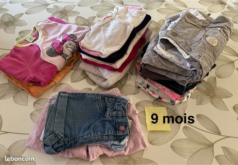 Vêtements bébé fille 9 mois (image 1)