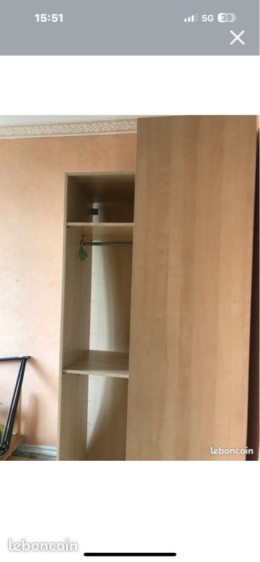 Dressing d angle pax ikea couleur chêne (image 5)