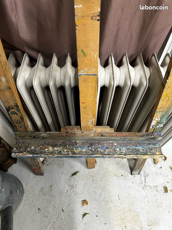 Lot de 2 chevalets d’atelier de peintre en bois (image 4)