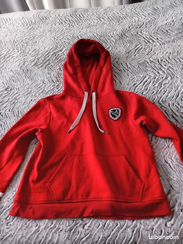 Sweat Jennyfer 'Impertinente' Taille XS (14 Ans) Bordeaux - Occasion Excellent état