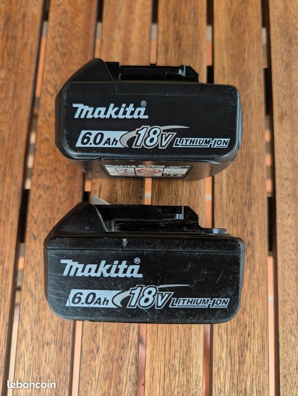 Lot batterie Makita 18V 6A (image 2)