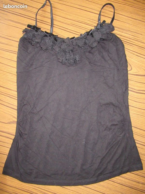 T shirt débardeur noir morgan S (image 4)