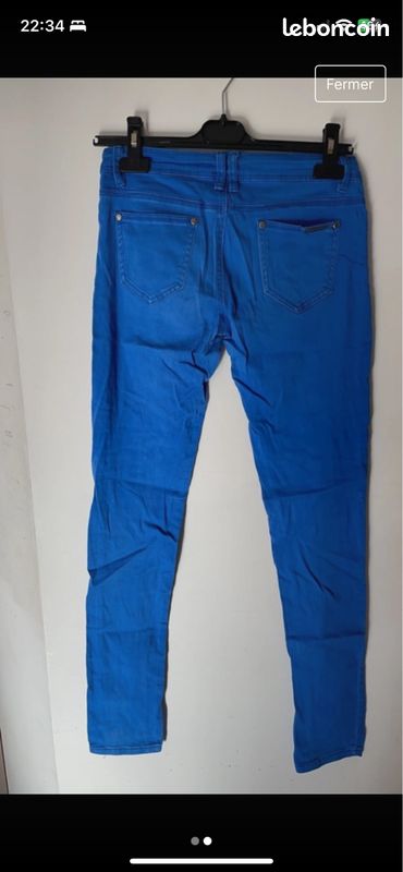 Pantalon femme, jean (image 2)
