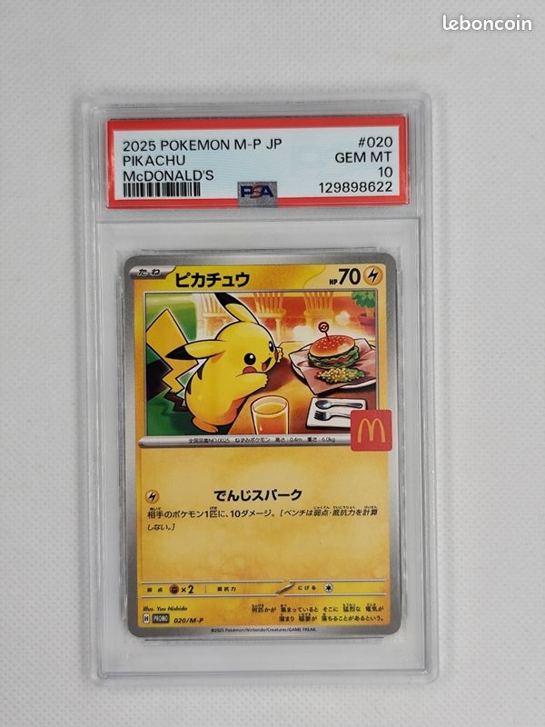 Pikachu McDonald's JAP 2025 020/M-P PSA 10 - Jeux & Jouets