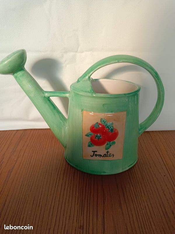 Scheurich Figurine Arrosoir En Plastique Et Céramique Vert 20