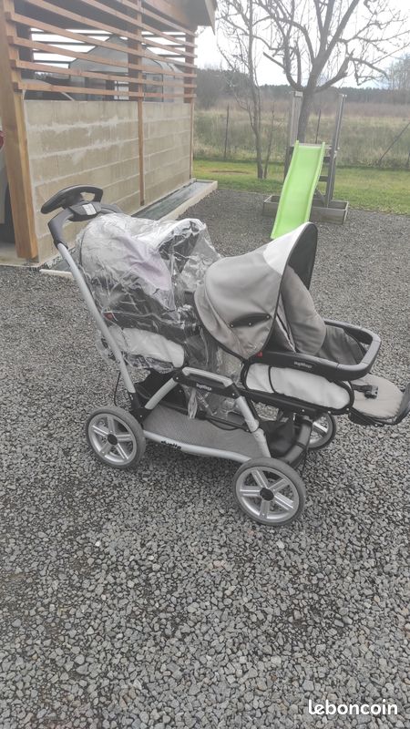 Sale Poussette Poussette Double Grosses Roues Poussette Double Peg