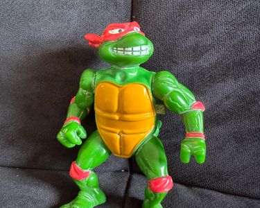 MOTO SIDE-CAR TORTUES NINJA PLAYMATES 1989 MIRAGE avec 1 tortue