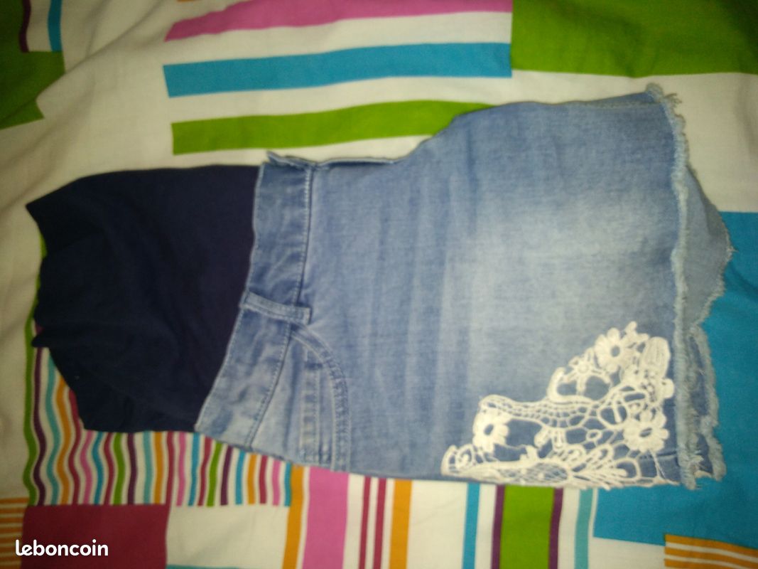 Pantalons pantacourts shorts de grossesse 38 (image 3)