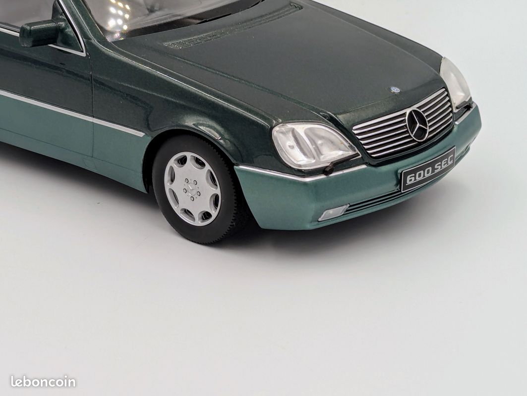 Modèle Réduit Mercedes Classe S 600SEC Coupé (C140) 1992 - Échelle 1:18 - Cult Scale Models