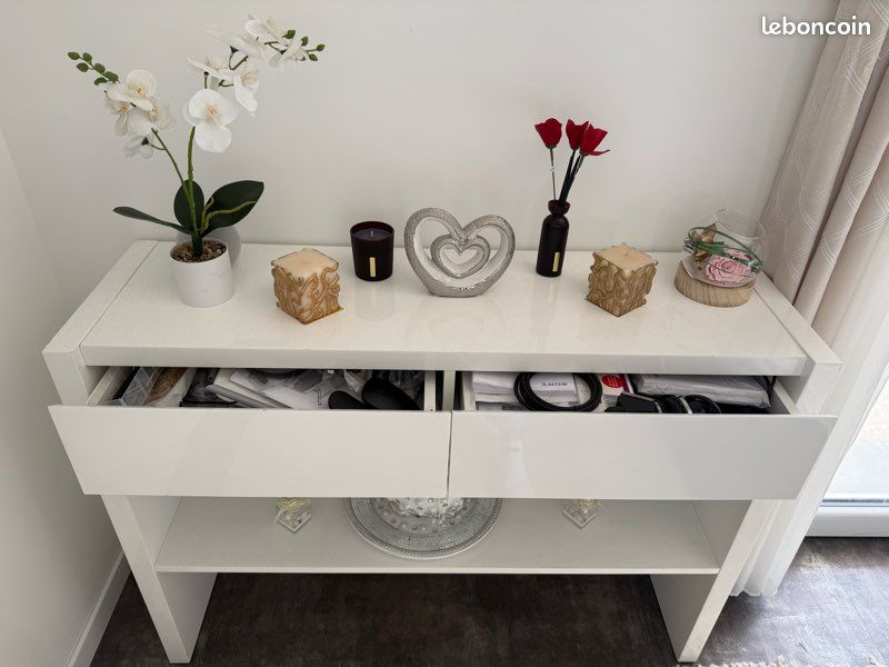 Console blanc laqué (image 6)