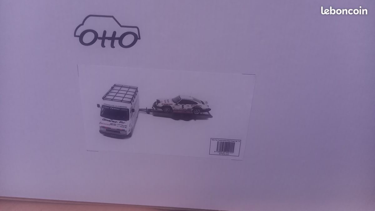 Citroën C35 Avec Remorque 1/18 Otto – Pack Rallye OT374 – Neuf Sous Blister