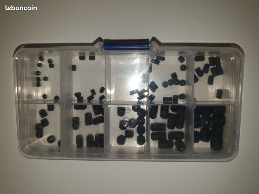 Boite de 125 vis à tête hexagonale en acier, diamètre 8 à 3 mm (image 4)