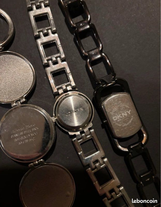 Lot De 3 Montres Fantaisies - Occasion à Vérifier - Matériaux Métaux