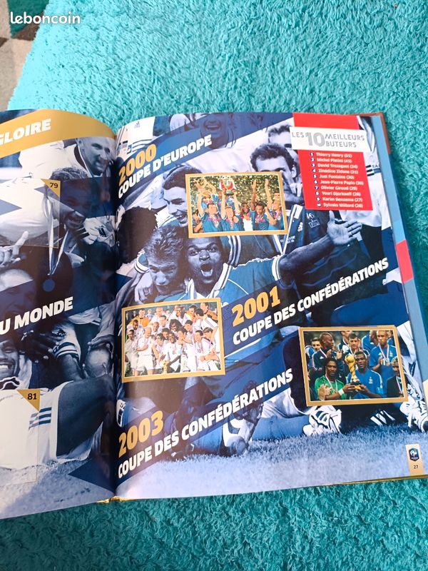 Album équipe France Coupe Monde Football 1998 2018 Panini Carrefour sport N8684 | UK
