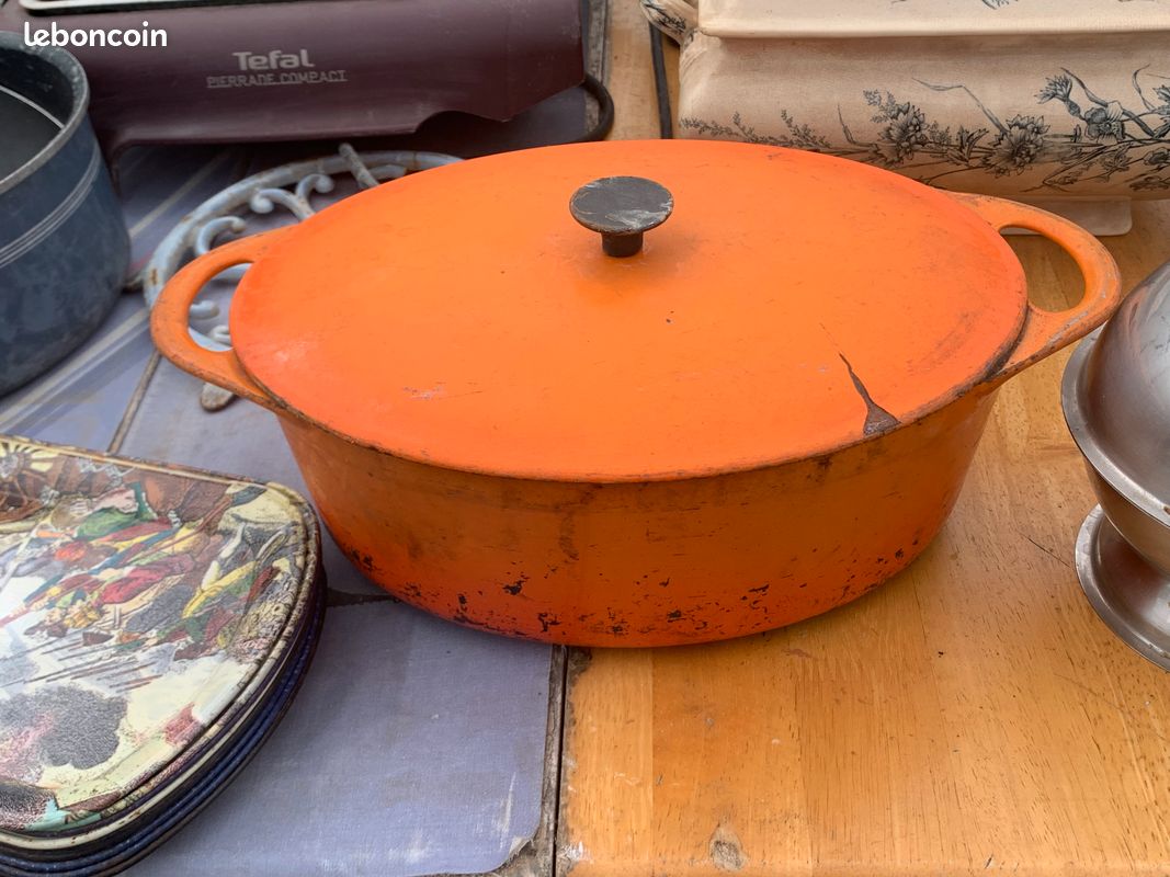 Ancienne Cocotte Seb Orange Vintage • EUR 150,00 - FR