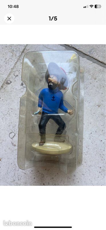 Figurine Tintin Haddock "En Route" En Résine, Hergé, Neuve En Boîte