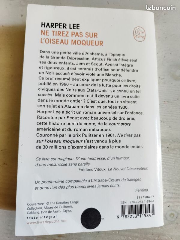 Ne tirez pas sur l'oiseau moqueur, Harper Lee (image 5)