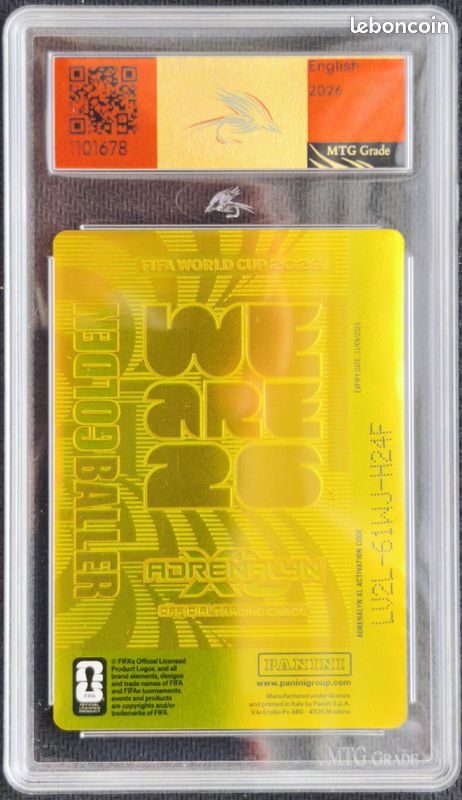 Kylian Mbappé #5 - Golden Baller - Graded 10 - Panini Adrenalyn FIFA World Cup 2026 (image 2)