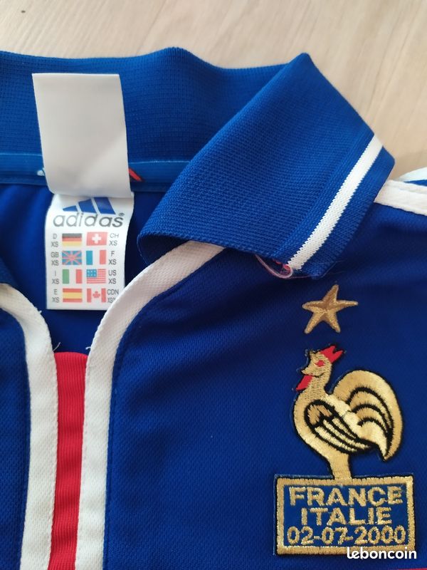 Maillot équipe de France football années 2000 France-Italie (image 3)