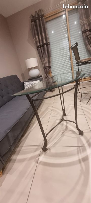 Console en fer forgé avec son miroir (image 3)