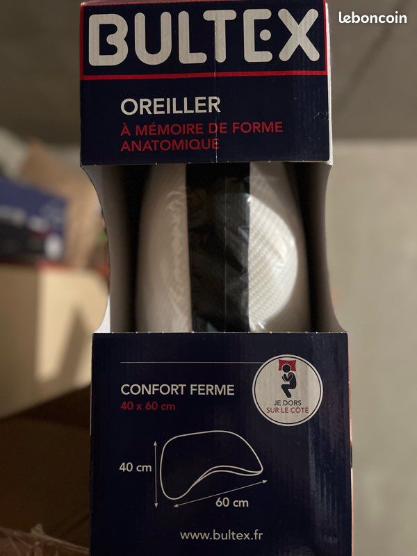 2 Oreillers bultex NEUF (image 2)