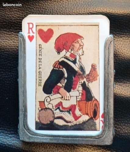 CARTES A JOUER ancien de 54 cartes richement illustré cartes